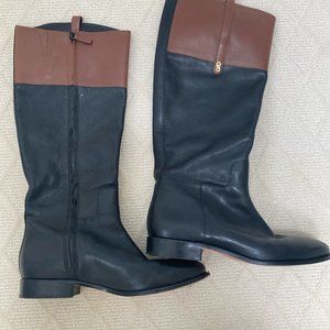 Cole HAhn Two Tone Leather Riding Boots - \